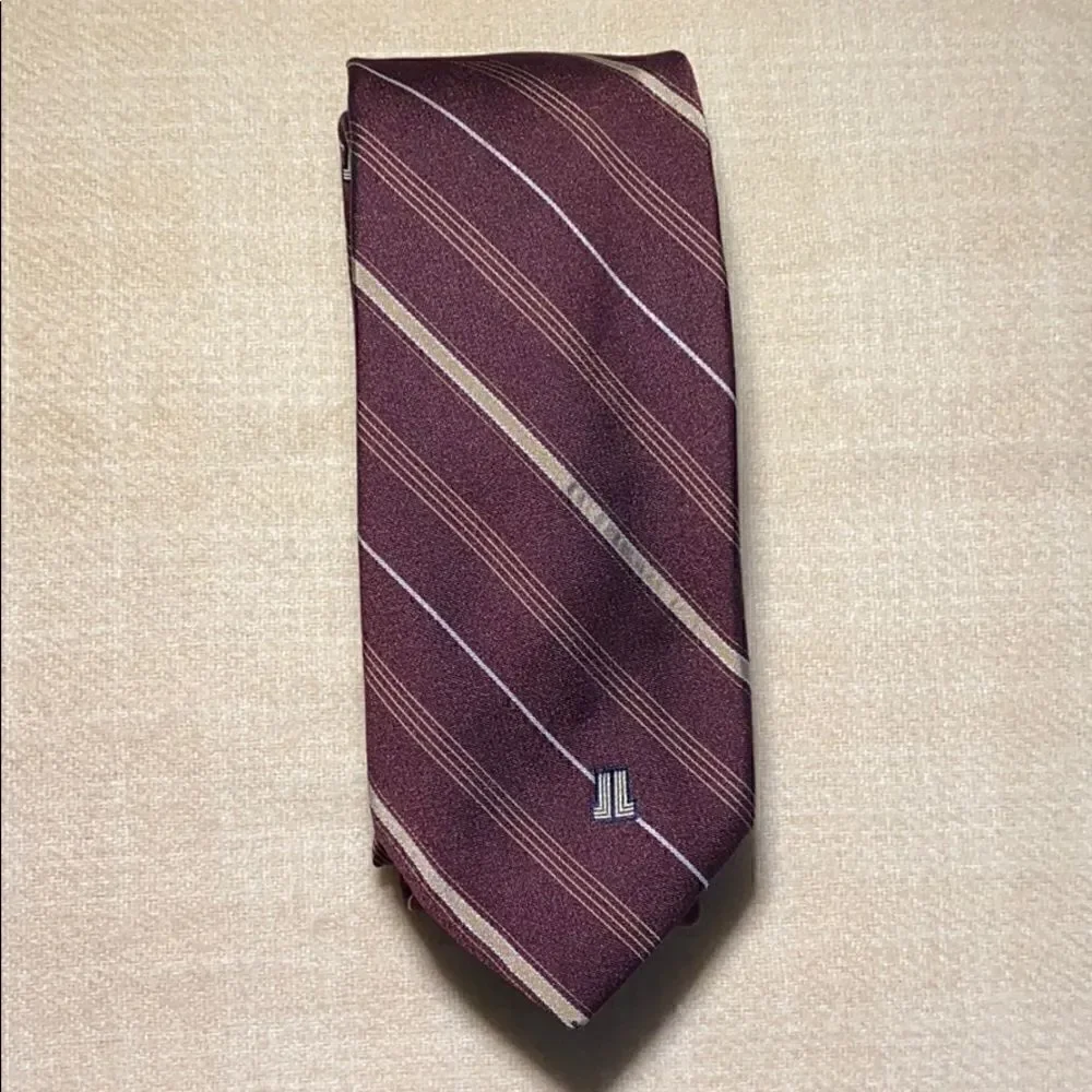 Lanvin Red Stripe Tie